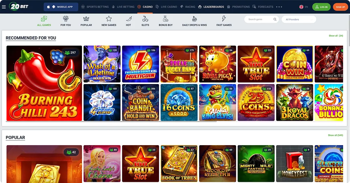 20Bet Bonus